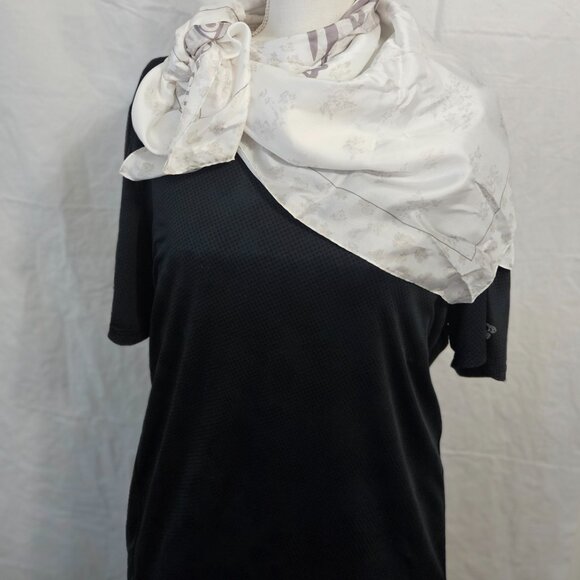 COACH Mini Vintage Rose Rexy Print Silk Square Scarf - Picture 7 of 10